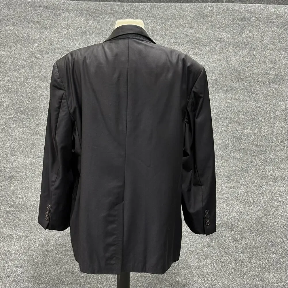 Brooks Brothers Blazer Mens 44 Short Black Golden Fleece Hand Tailored USA Wool